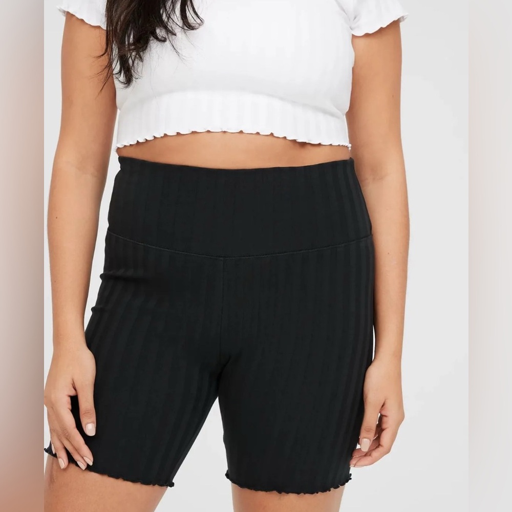 Aerie Black Bike Shorts